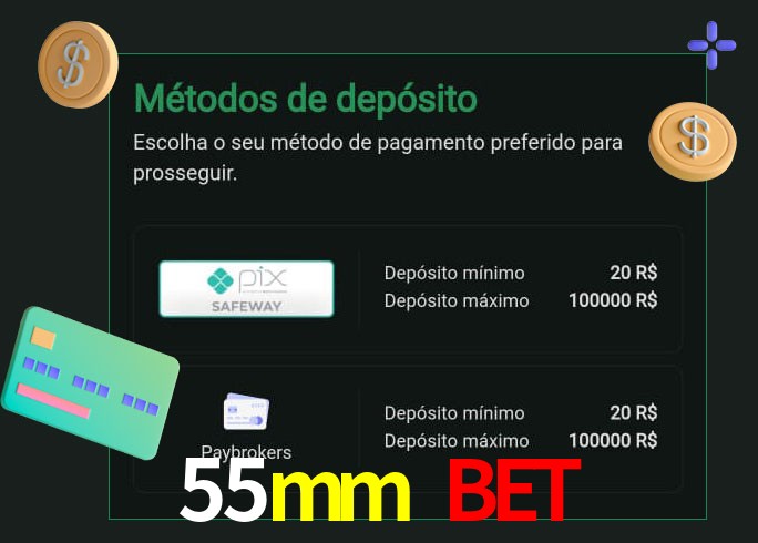 O cassino 55mm bet oferece uma grande variedade de métodos de pagamento